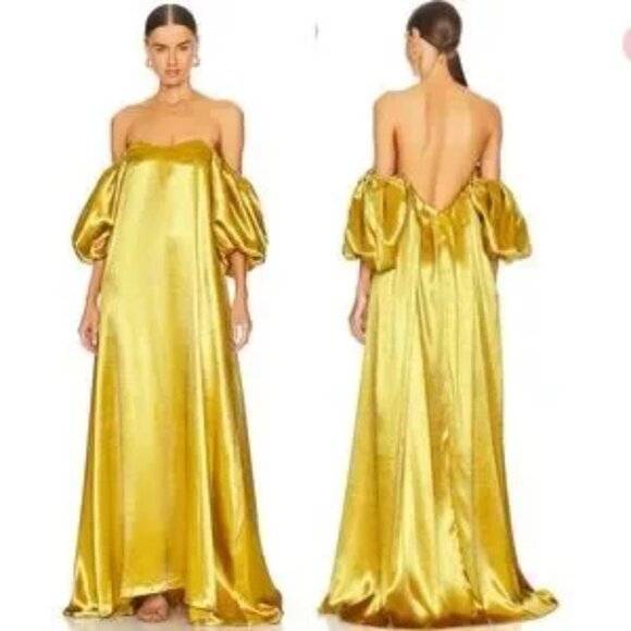 Caroline Constas Palmer maxi dress in mustard Size XS NEW! New with tags! - Picture 1 of 16